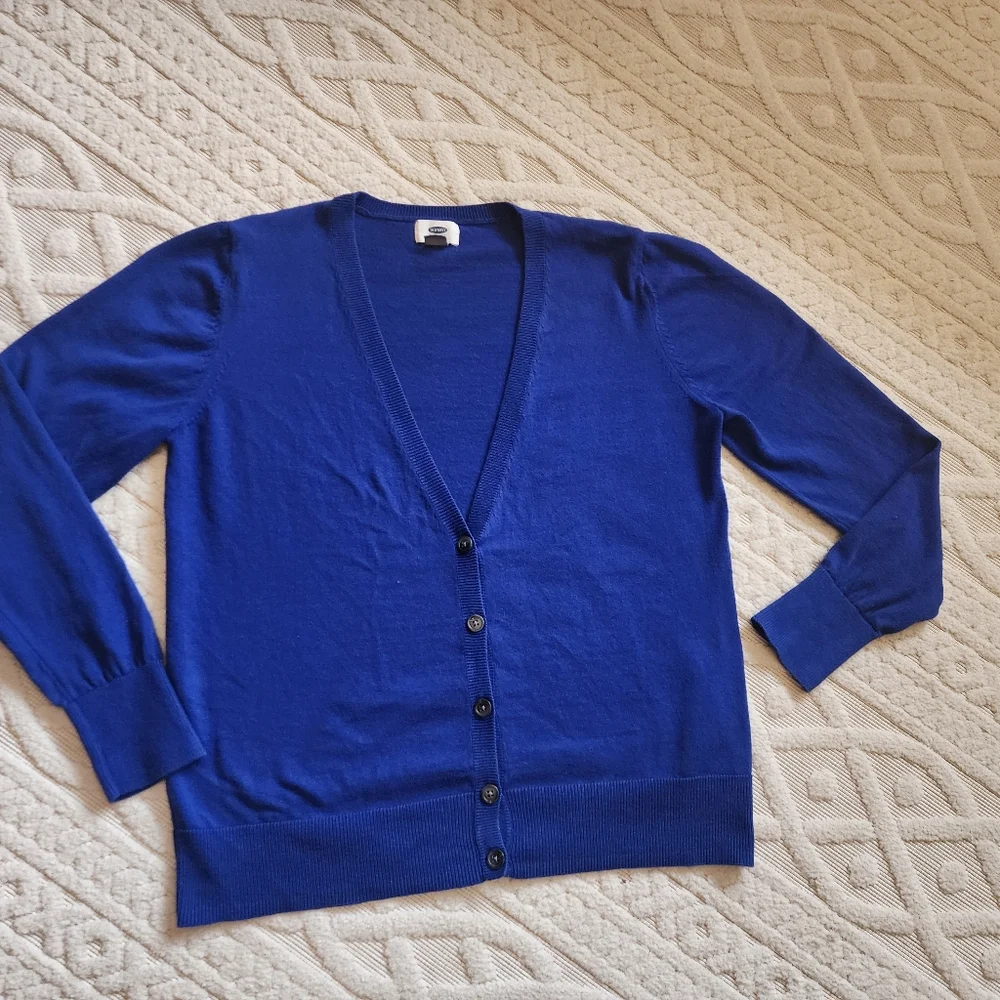 L Old Navy Royal blue cardigan
